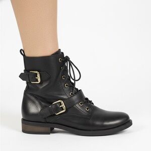 Black Combat Style Lace Up Aldo Boots